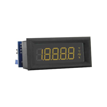 Dwyer Instruments LCD Digital panel meter, loop powered 4 to 20 mA, red segments. DPML-403